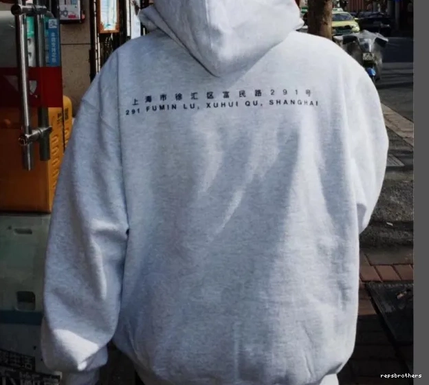 LOGO M BOX L SWEAT XL S Shanghai HOODED Grey 0507